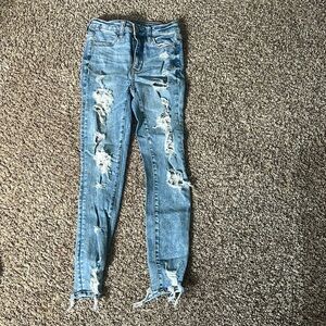 American Eagle skinny ripped jeans
